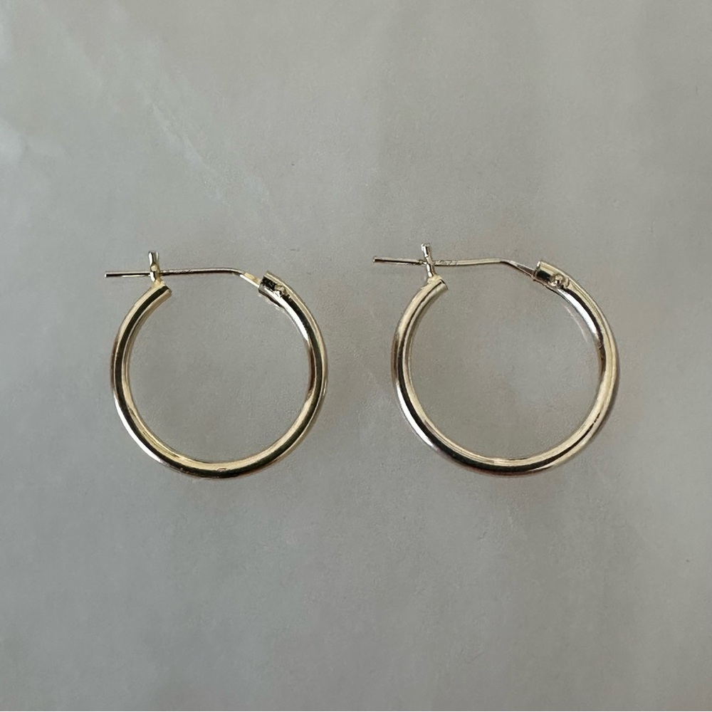 14k Gold Hoop Huggies